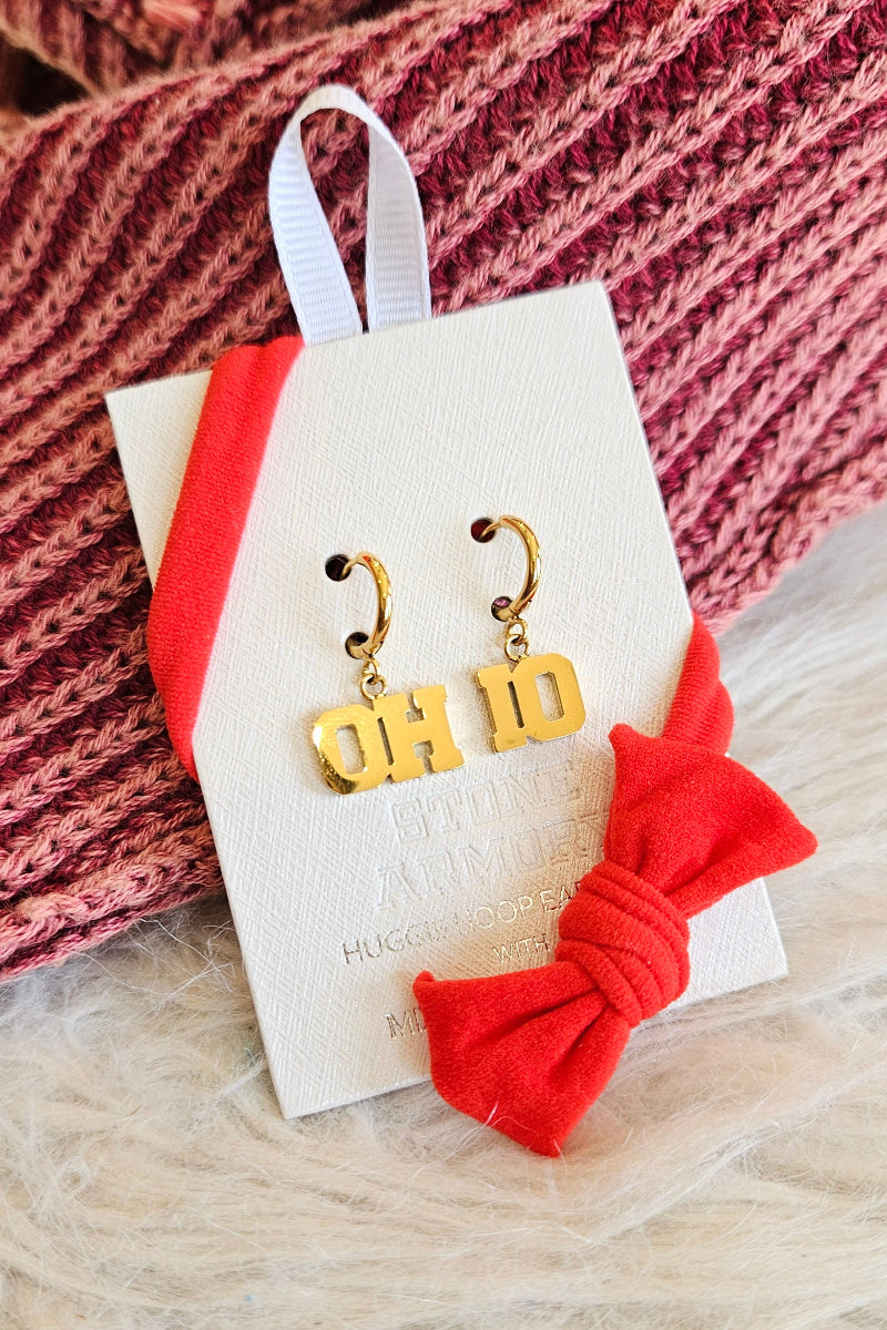Shop OH-IO Huggie Hoop Earrings - Gold- at Ruby Joy Boutique, a Women's Clothing Store in Pickerington, Ohio