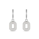 Shop Ohio State Block O Huggie Hoops - Stainless Steel- at Ruby Joy Boutique, a Women's Clothing Store in Pickerington, Ohio