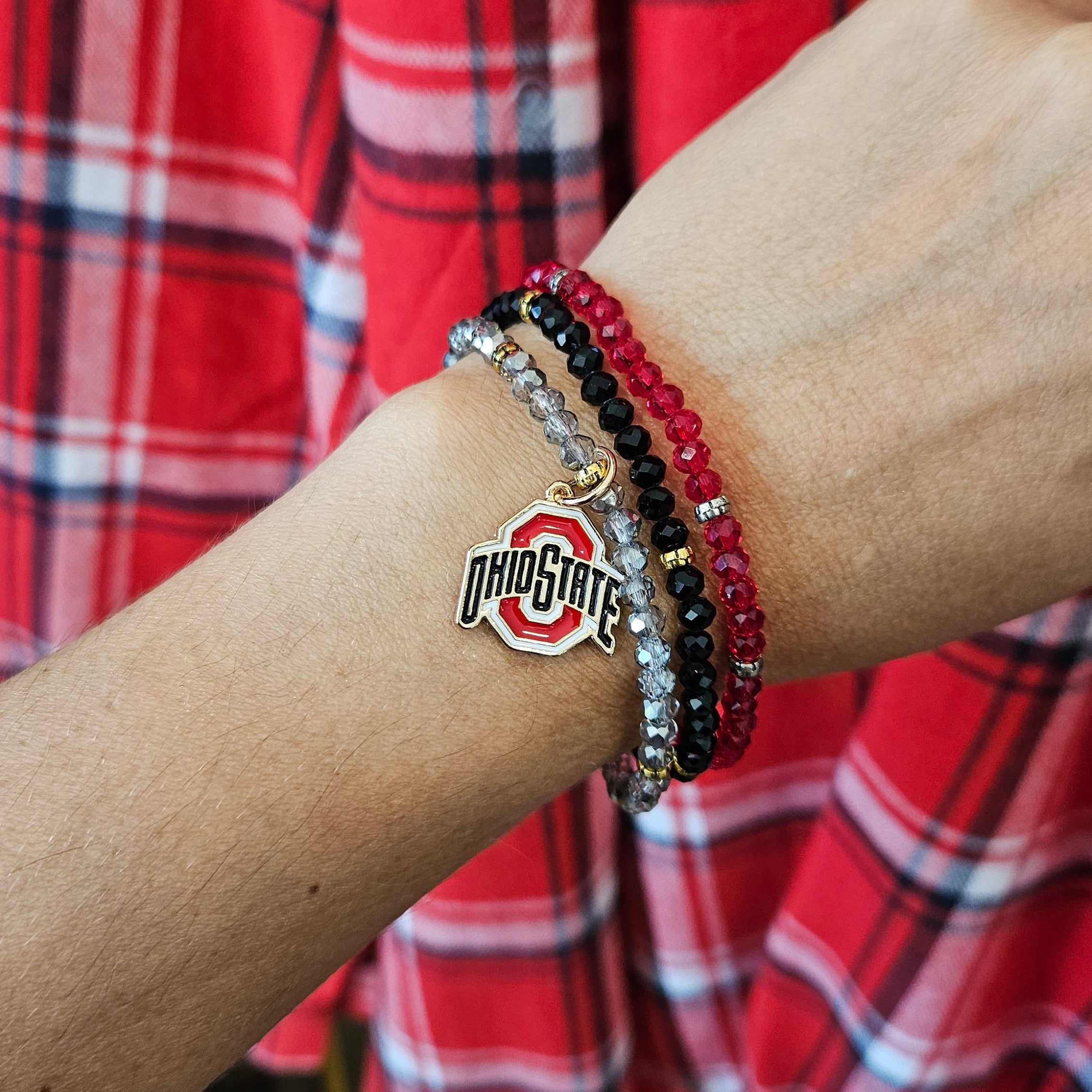 Shop Ohio State Buckeyes Enamel Logo Charm- at Ruby Joy Boutique, a Women's Clothing Store in Pickerington, Ohio