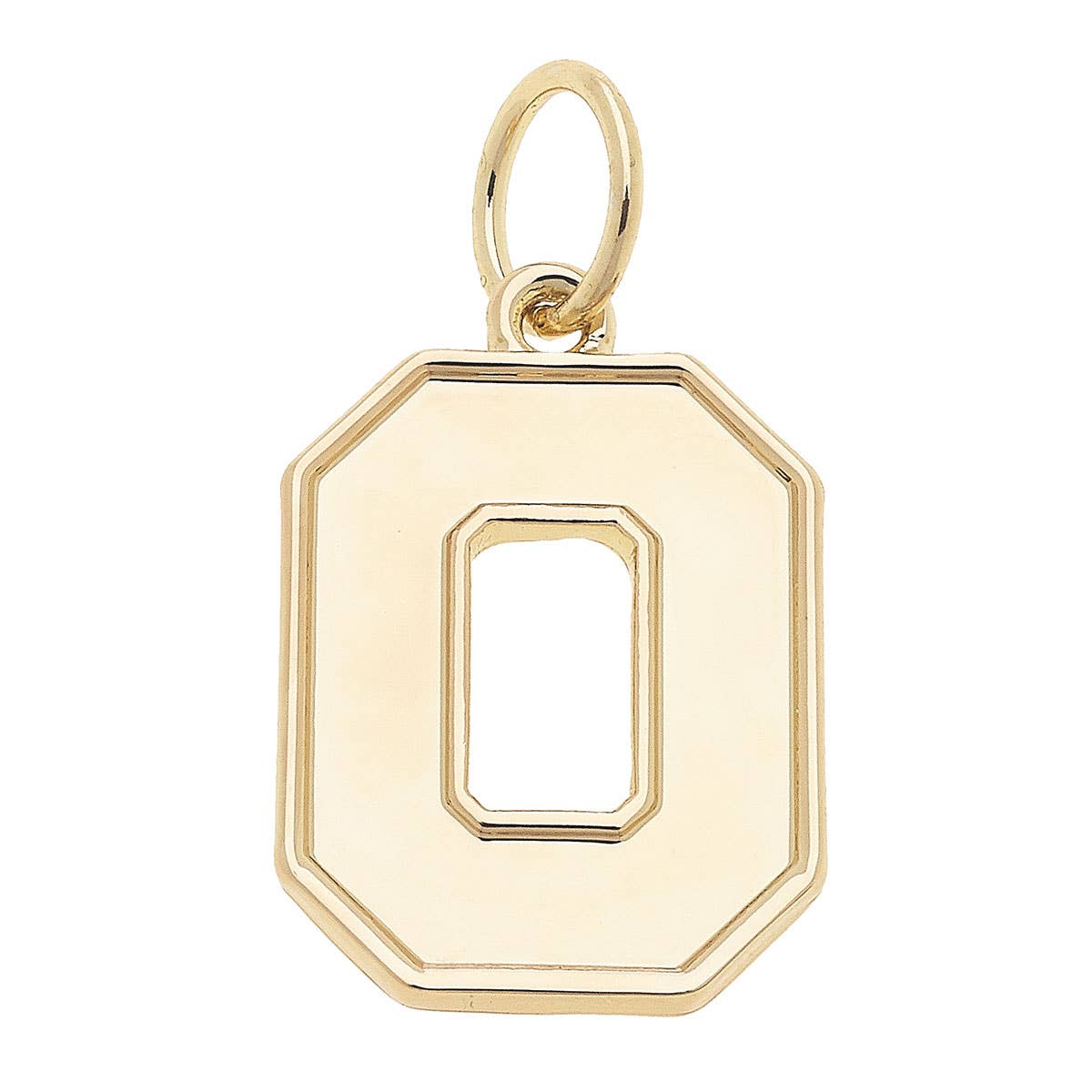 Shop Ohio State Buckeyes Shiny Gold Logo Charm- at Ruby Joy Boutique, a Women's Clothing Store in Pickerington, Ohio