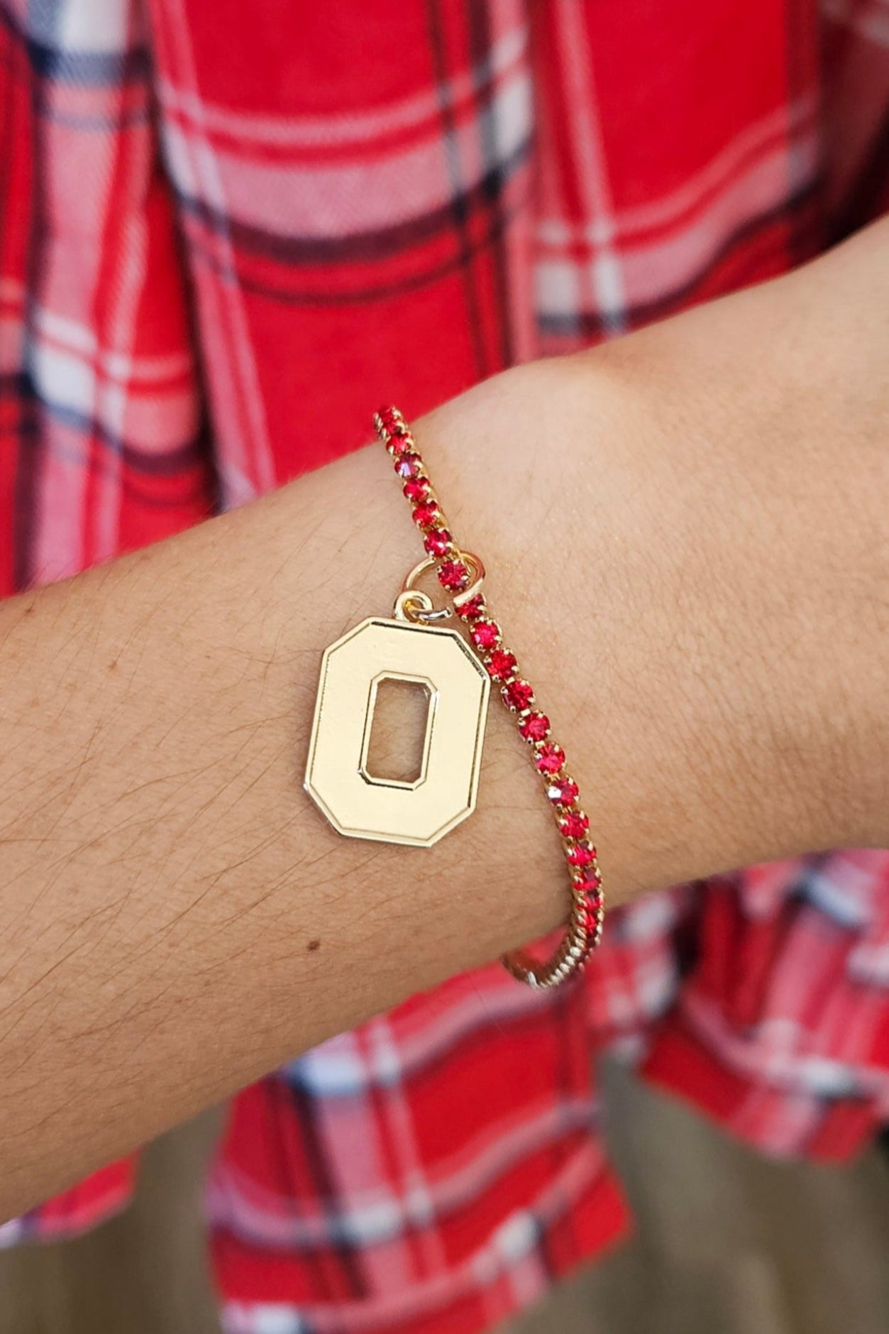Shop Ohio State Buckeyes Shiny Gold Logo Charm- at Ruby Joy Boutique, a Women's Clothing Store in Pickerington, Ohio