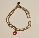 Shop Ohio State Logo Charm Bracelet-Bracelets at Ruby Joy Boutique, a Women's Clothing Store in Pickerington, Ohio