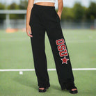 Shop Ohio State OSU Buckeyes Bandana Flare Sweatpants- at Ruby Joy Boutique, a Women's Clothing Store in Pickerington, Ohio