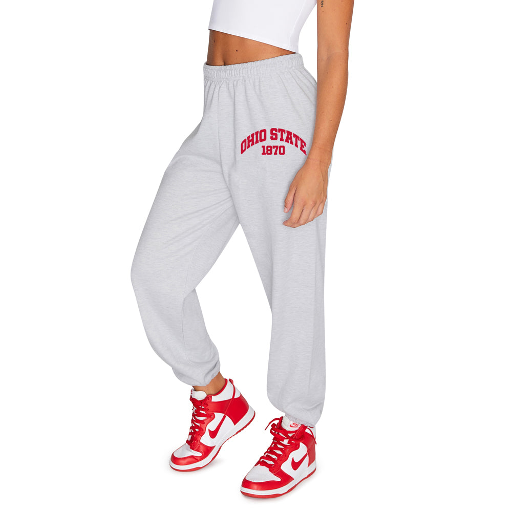 Shop Ohio State OSU Buckeyes Established Sweatpants- at Ruby Joy Boutique, a Women's Clothing Store in Pickerington, Ohio