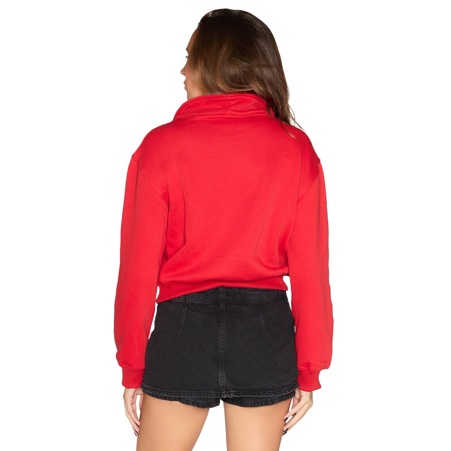 Shop Ohio State OSU Buckeyes Quarter Zip Sweatshirt- at Ruby Joy Boutique, a Women's Clothing Store in Pickerington, Ohio