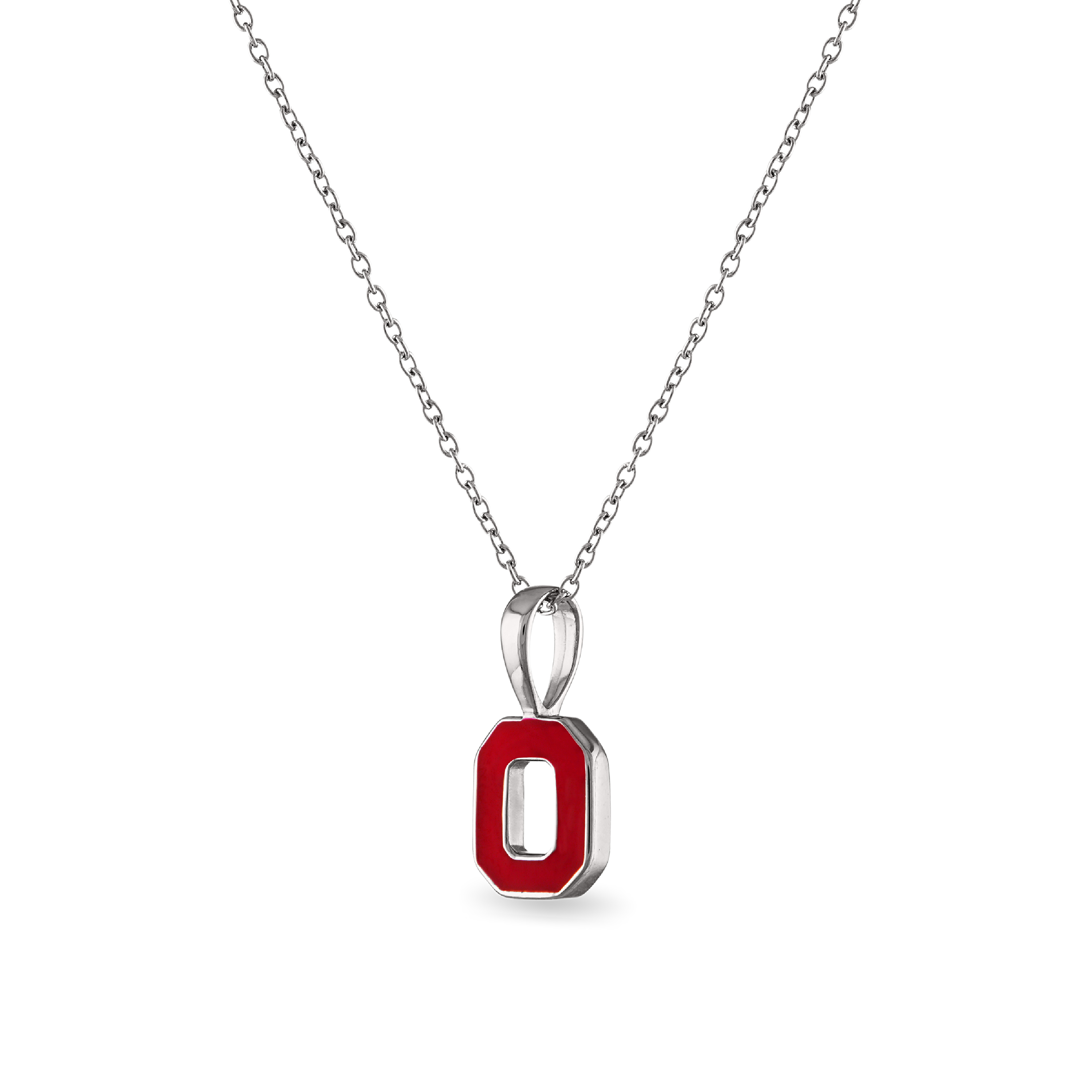 Shop Ohio State Petite Block O Necklace- at Ruby Joy Boutique, a Women's Clothing Store in Pickerington, Ohio