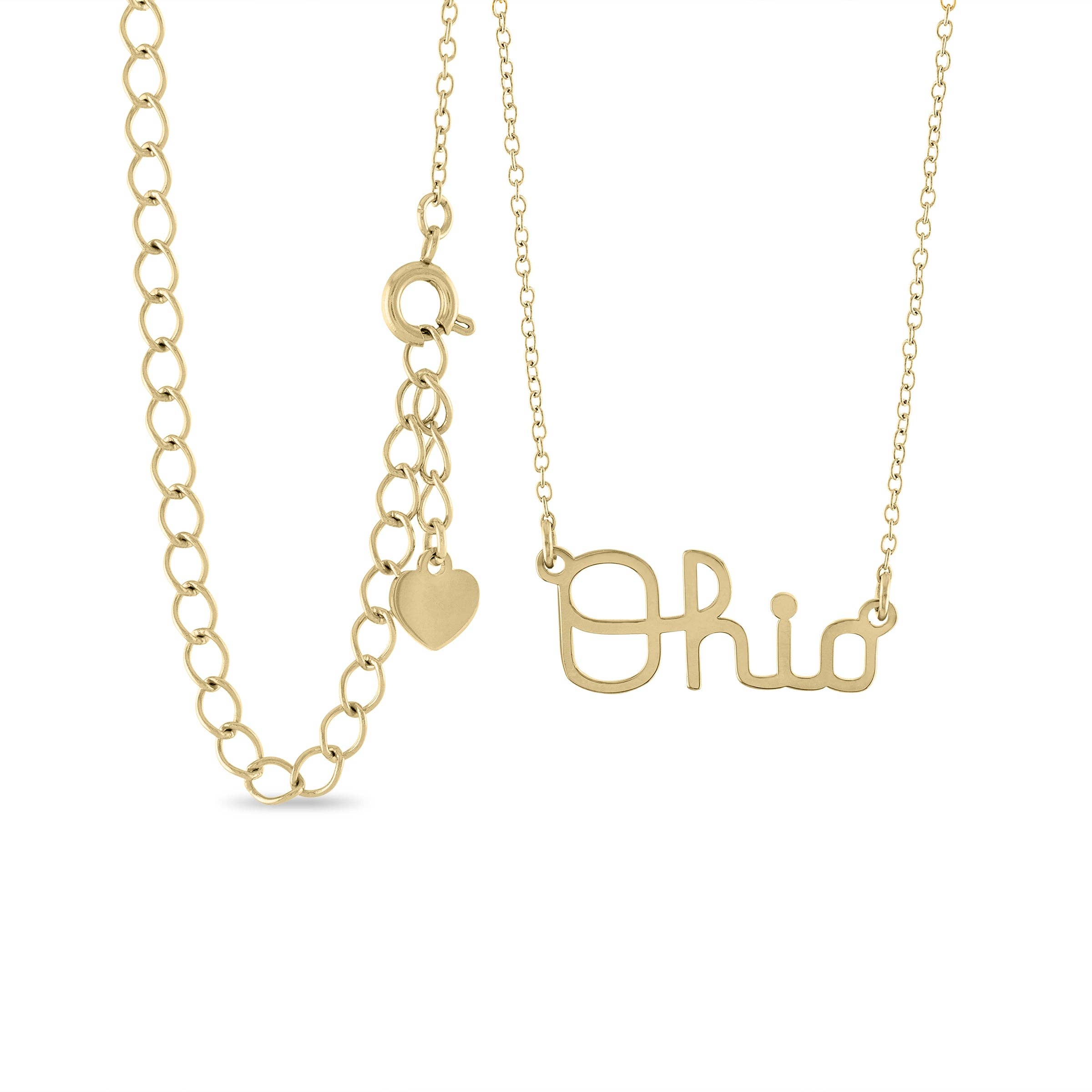 Shop Ohio State Script Ohio Necklace - 18K Gold-Plated- at Ruby Joy Boutique, a Women's Clothing Store in Pickerington, Ohio