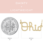 Shop Ohio State Script Ohio Necklace - 18K Gold-Plated- at Ruby Joy Boutique, a Women's Clothing Store in Pickerington, Ohio