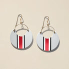 Shop Ohio State®️ Helmet Stripe Nina Earrings- at Ruby Joy Boutique, a Women's Clothing Store in Pickerington, Ohio