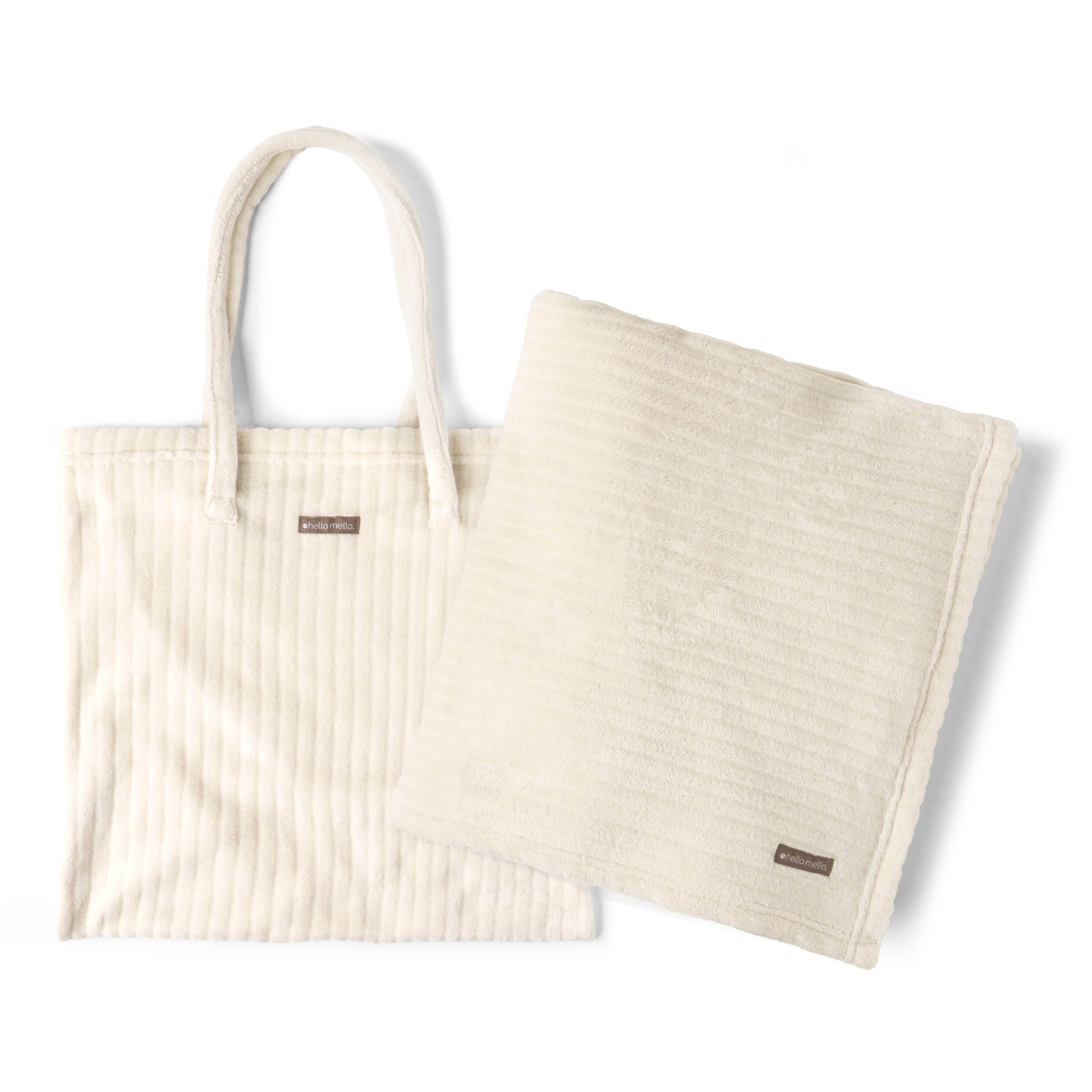 Shop On My Way Tote Blanket-Ivory at Ruby Joy Boutique, a Women's Clothing Store in Pickerington, Ohio