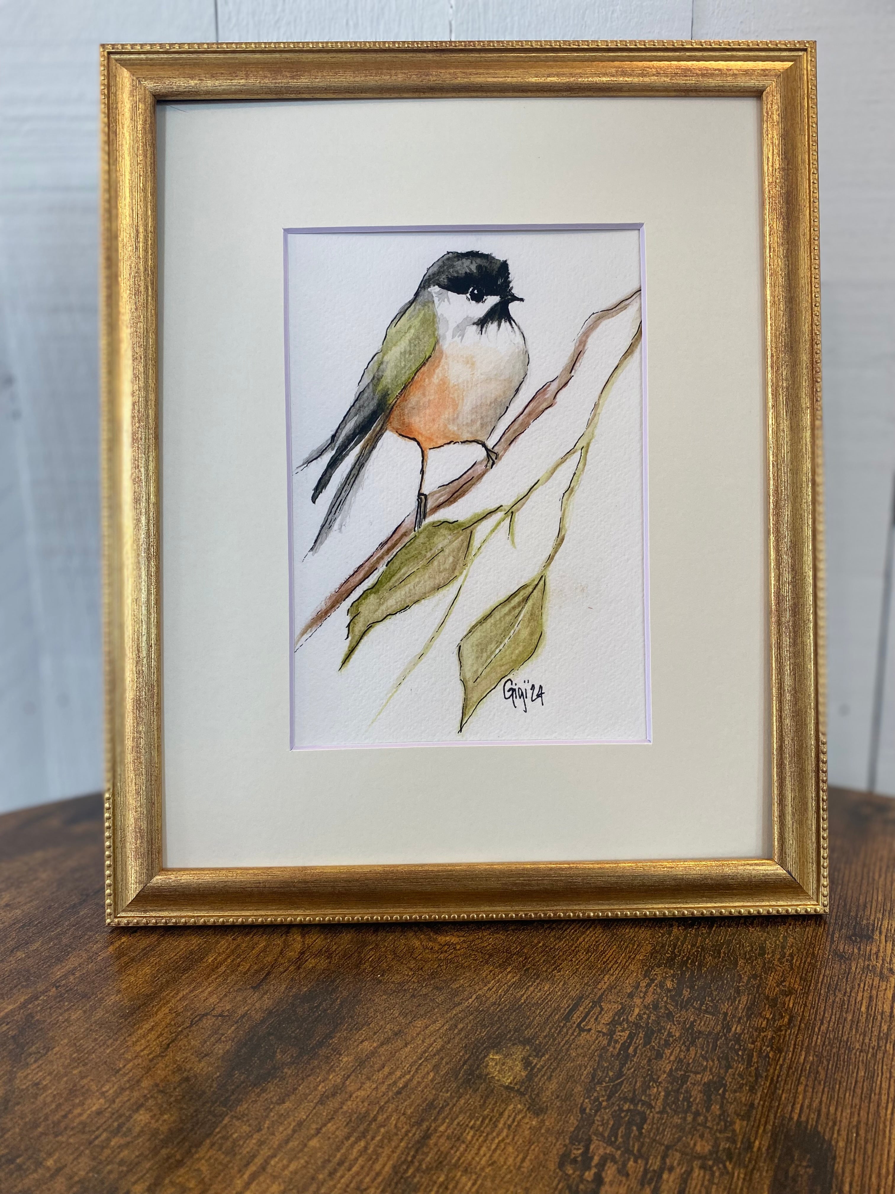 Shop Original Watercolor Prints-Mom's Chickadee at Ruby Joy Boutique, a Women's Clothing Store in Pickerington, Ohio