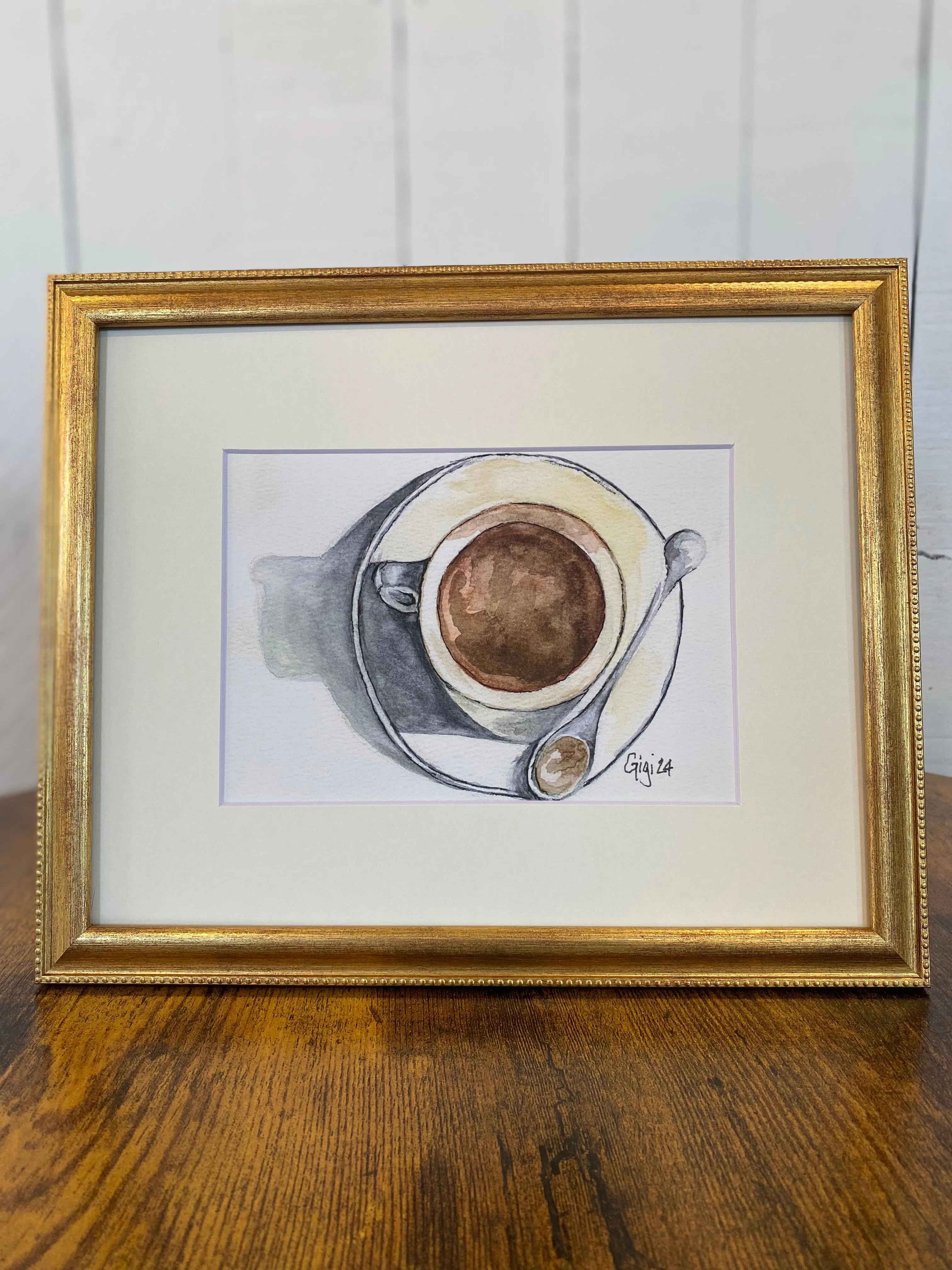 Shop Original Watercolor Prints-Coffee Talk at Ruby Joy Boutique, a Women's Clothing Store in Pickerington, Ohio