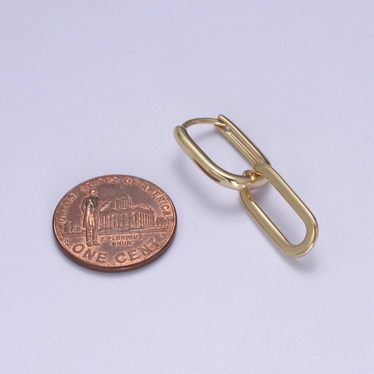 Shop Oval Link Huggie Earrings- at Ruby Joy Boutique, a Women's Clothing Store in Pickerington, Ohio