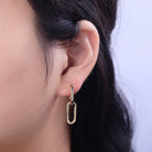 Shop Oval Link Huggie Earrings- at Ruby Joy Boutique, a Women's Clothing Store in Pickerington, Ohio