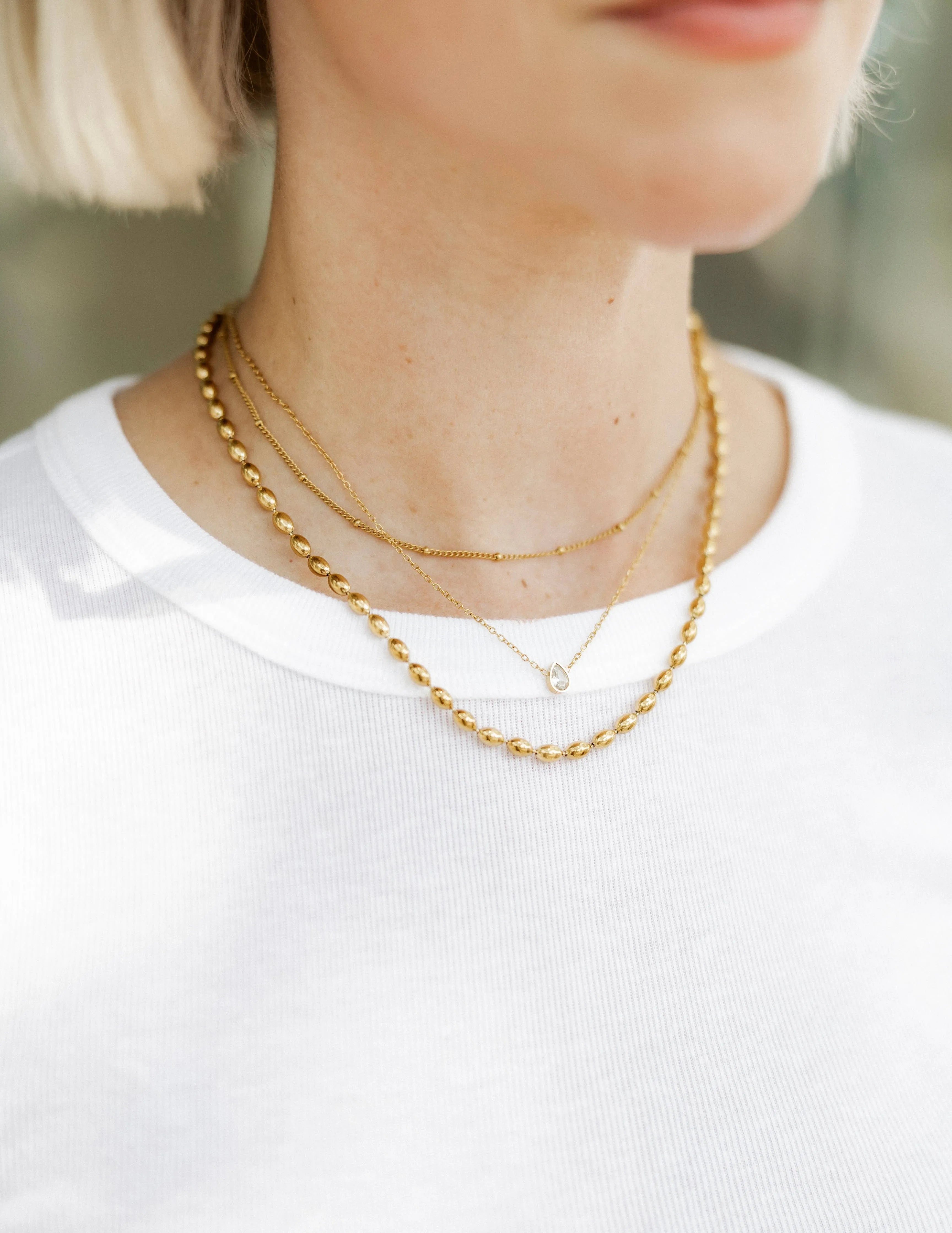 Shop Paloma Pear Drop Necklace- at Ruby Joy Boutique, a Women's Clothing Store in Pickerington, Ohio