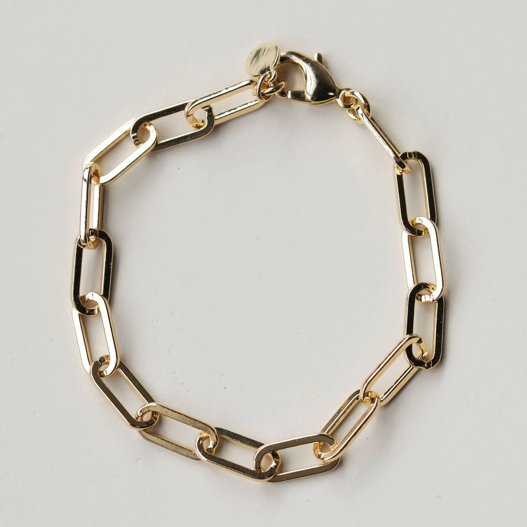 Shop Paper Clip Chain Bracelet - Gold- at Ruby Joy Boutique, a Women's Clothing Store in Pickerington, Ohio