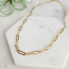 Shop Paperclip Chain Toggle Necklace-Necklaces at Ruby Joy Boutique, a Women's Clothing Store in Pickerington, Ohio