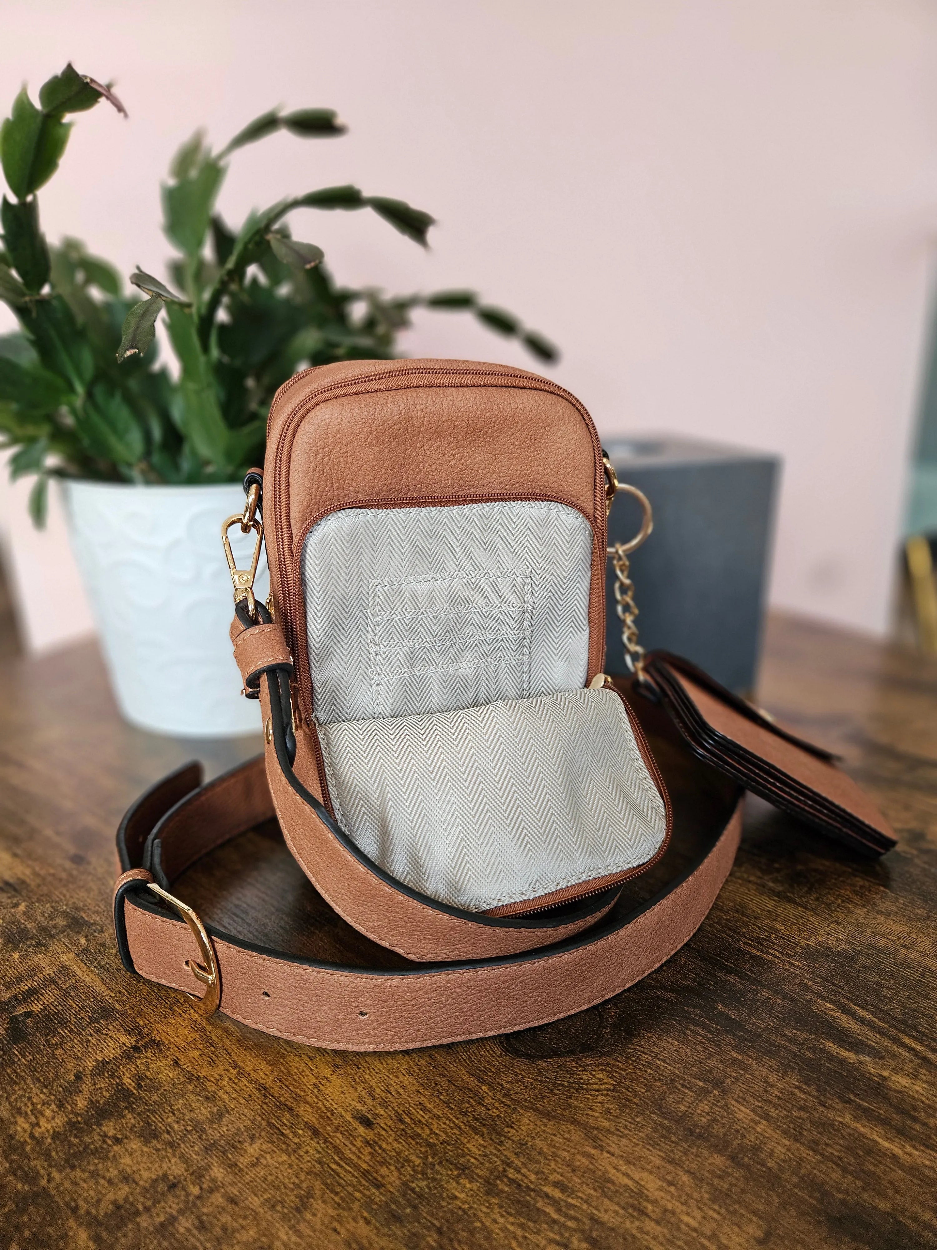 Shop Parker Crossbody 2-in-1 Purse | Brown- at Ruby Joy Boutique, a Women's Clothing Store in Pickerington, Ohio