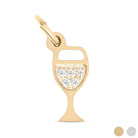 Shop Pave Wine Glass Charm- at Ruby Joy Boutique, a Women's Clothing Store in Pickerington, Ohio