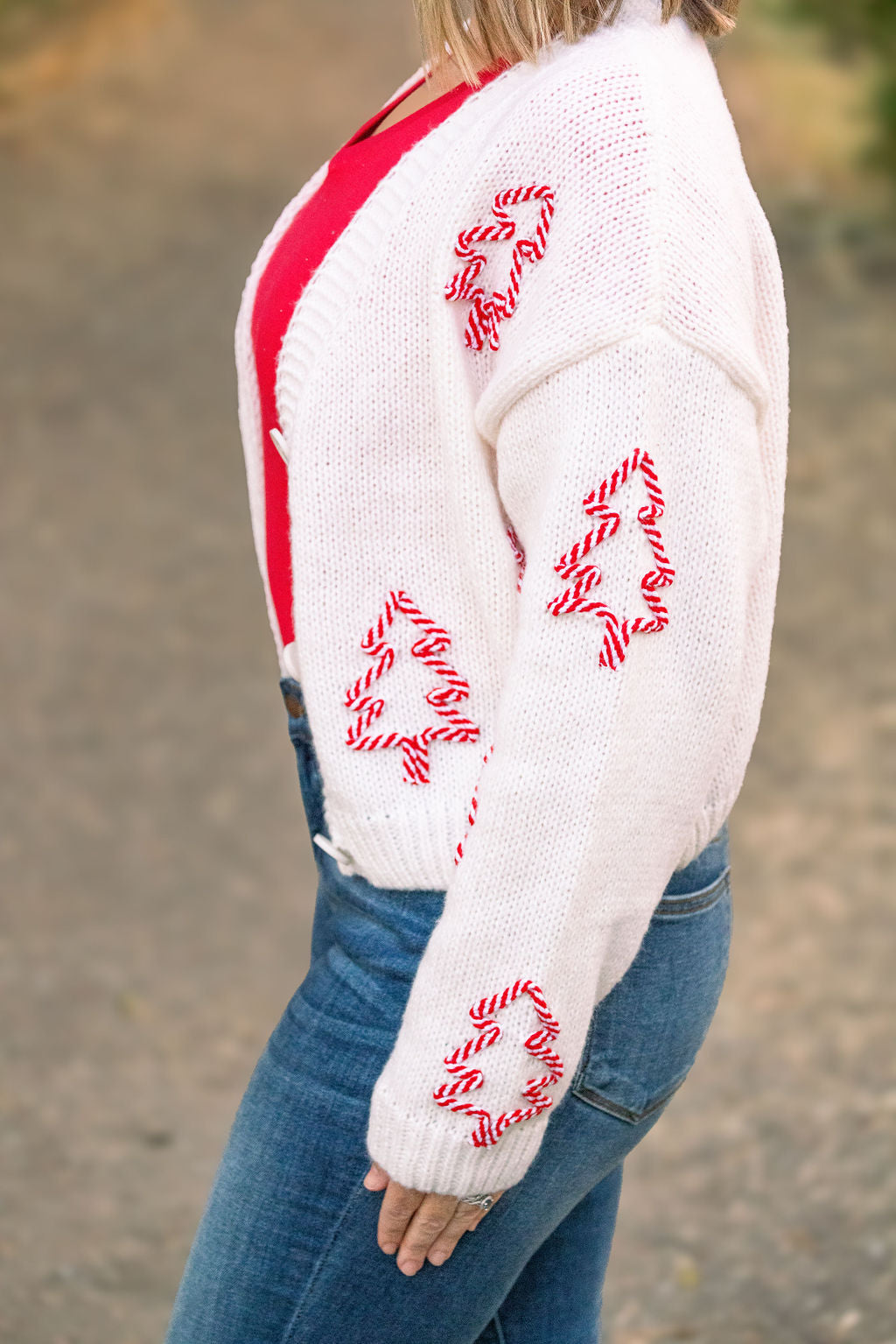 Shop Peppermint Tree Cardigan-Cardigan at Ruby Joy Boutique, a Women's Clothing Store in Pickerington, Ohio