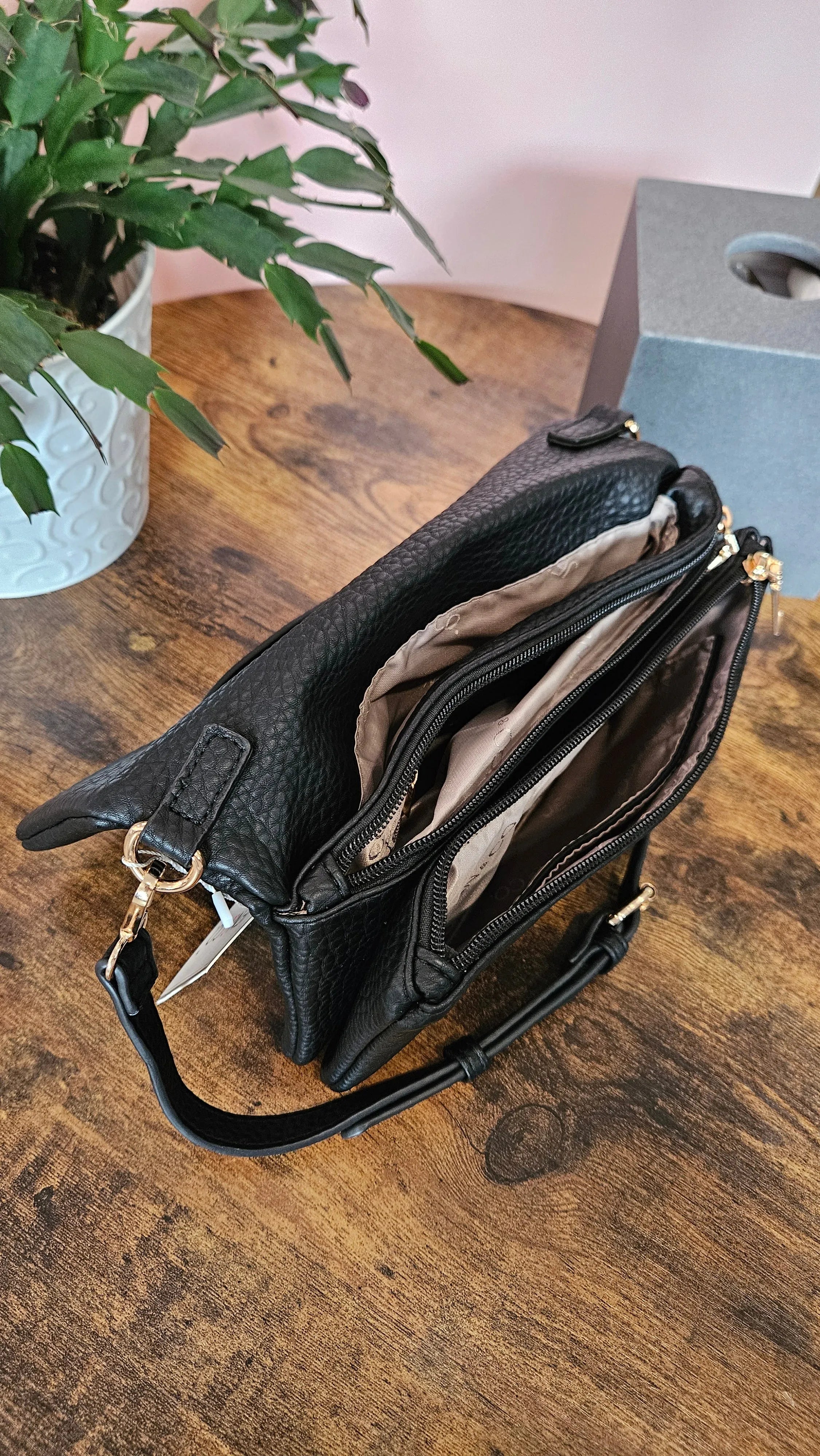 Shop Phiona Studded Crossbody | Black- at Ruby Joy Boutique, a Women's Clothing Store in Pickerington, Ohio