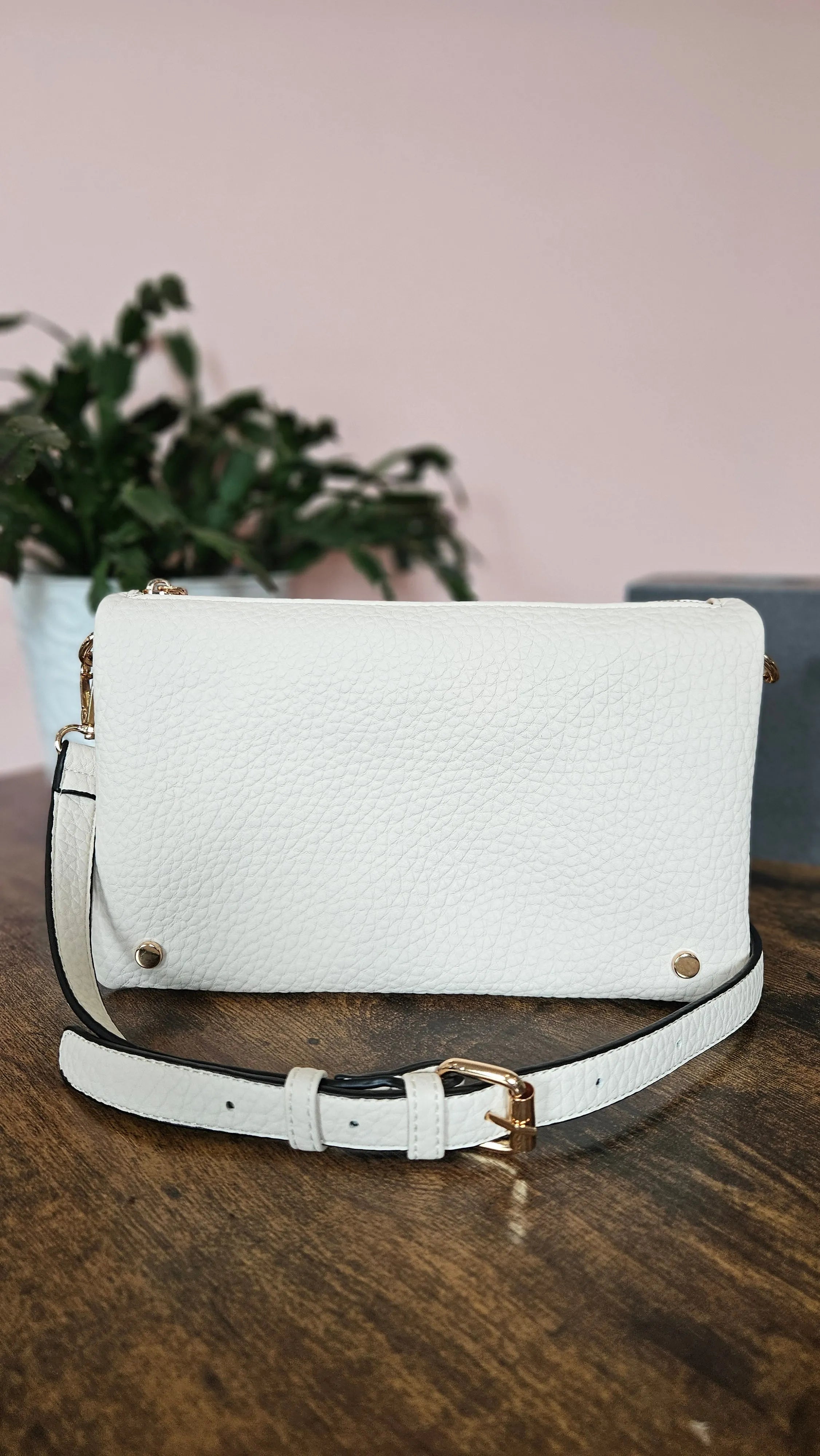 Shop Phiona Studded Crossbody | Cotton- at Ruby Joy Boutique, a Women's Clothing Store in Pickerington, Ohio