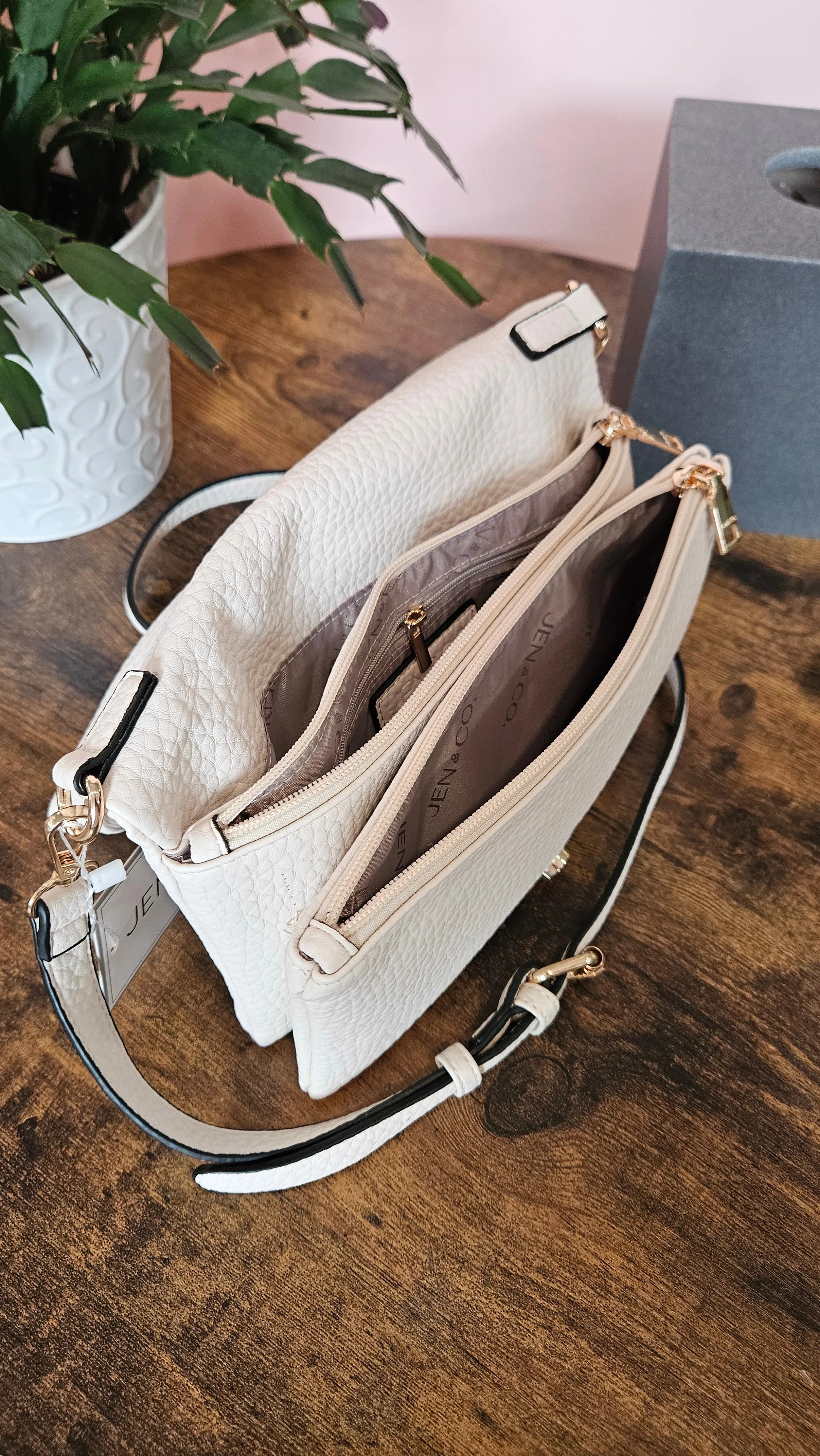 Shop Phiona Studded Crossbody | Cotton- at Ruby Joy Boutique, a Women's Clothing Store in Pickerington, Ohio