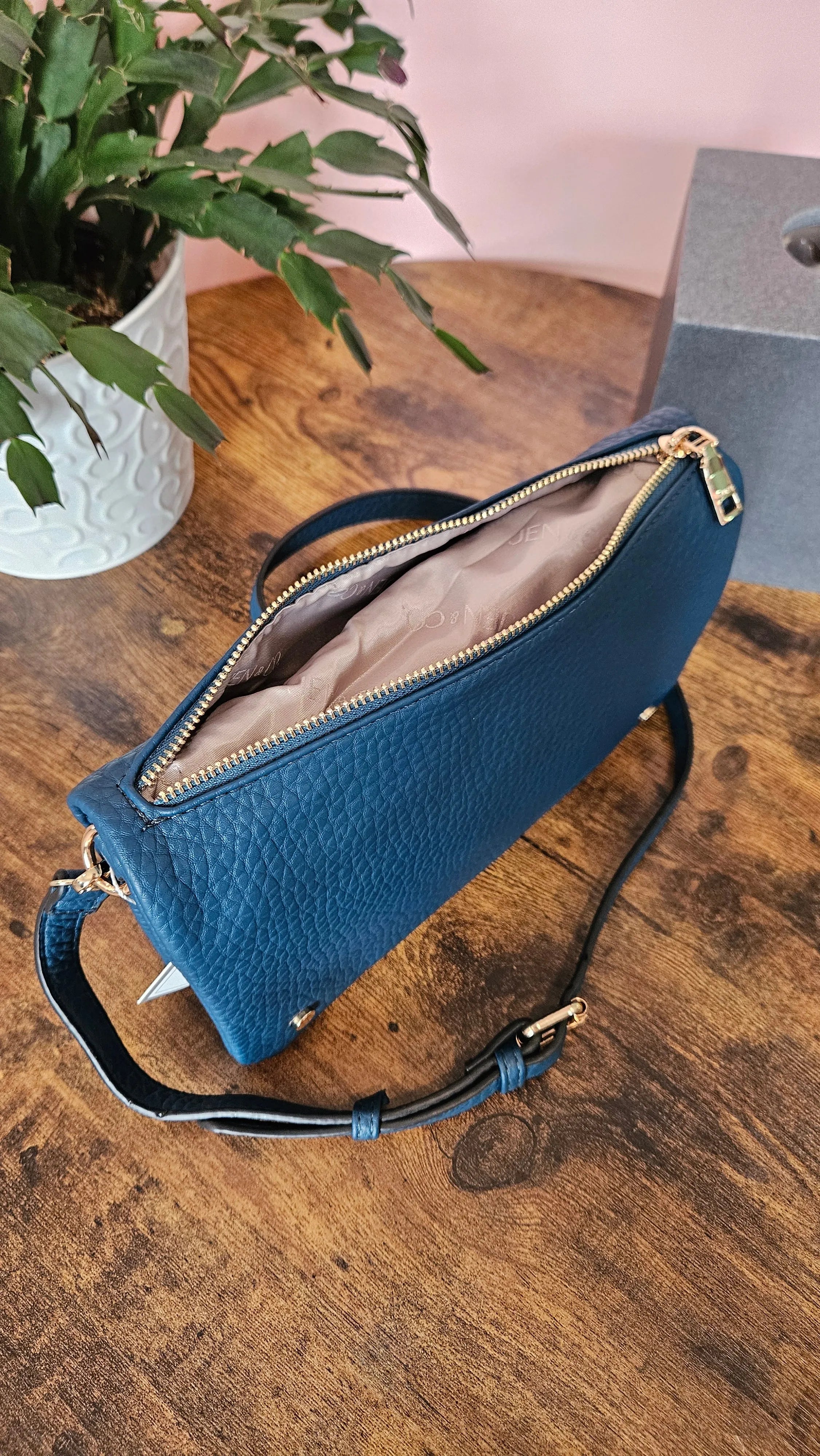 Shop Phiona Studded Crossbody | Peacock- at Ruby Joy Boutique, a Women's Clothing Store in Pickerington, Ohio