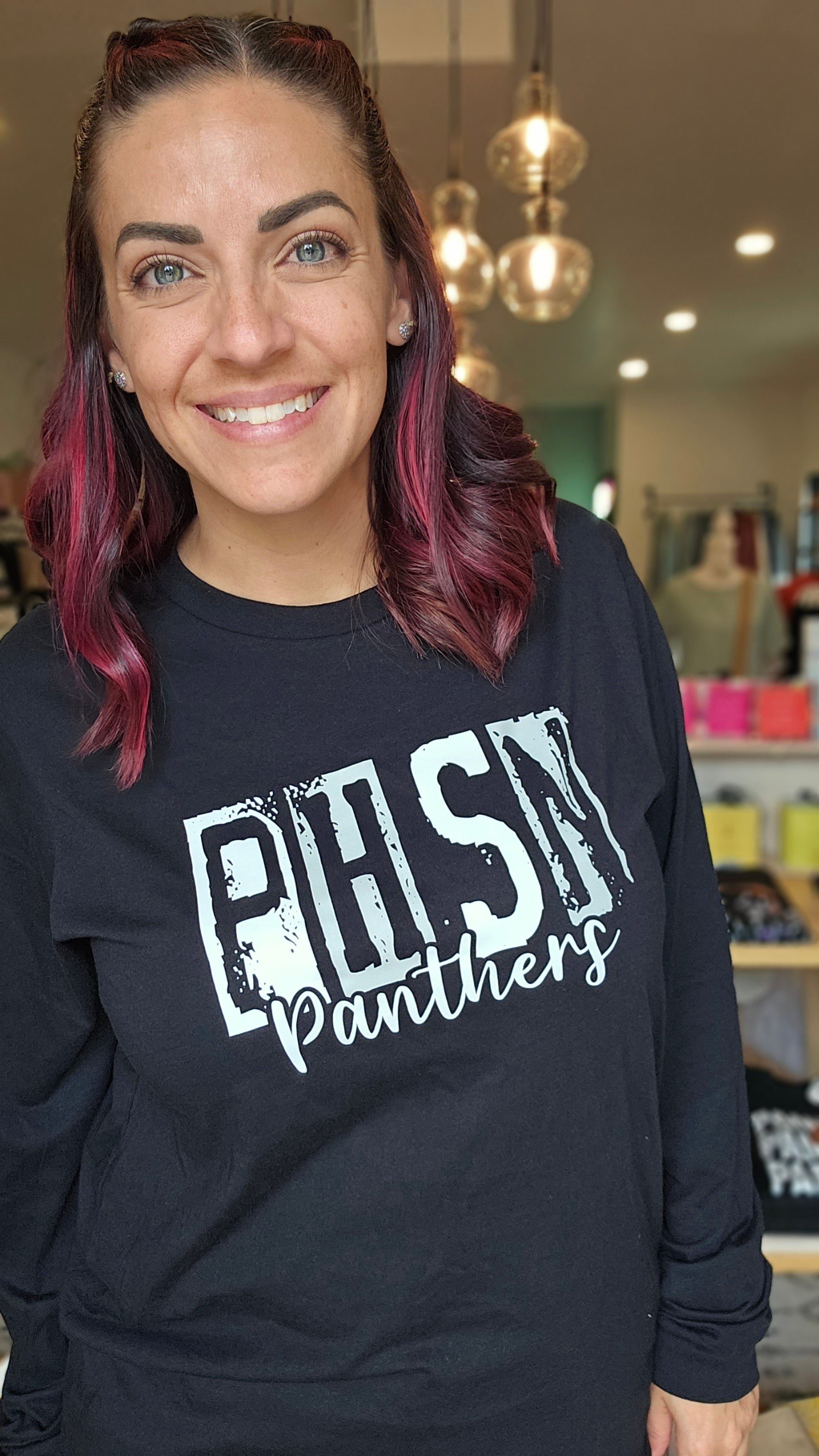 Shop Pickerington Stamped School Letters-Graphic Tee at Ruby Joy Boutique, a Women's Clothing Store in Pickerington, Ohio