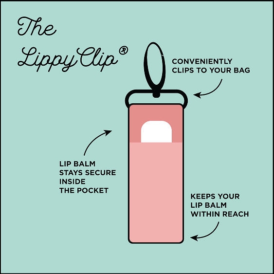 Shop Pink Celestial LippyClip® - Lip Balm Holder for Chapstick-Keychains at Ruby Joy Boutique, a Women's Clothing Store in Pickerington, Ohio