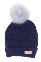 Shop Plush Lined Pom Hat-Winter Hat at Ruby Joy Boutique, a Women's Clothing Store in Pickerington, Ohio