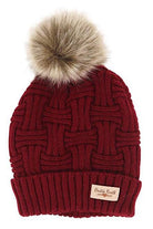 Shop Plush Lined Pom Hat-Winter Hat at Ruby Joy Boutique, a Women's Clothing Store in Pickerington, Ohio