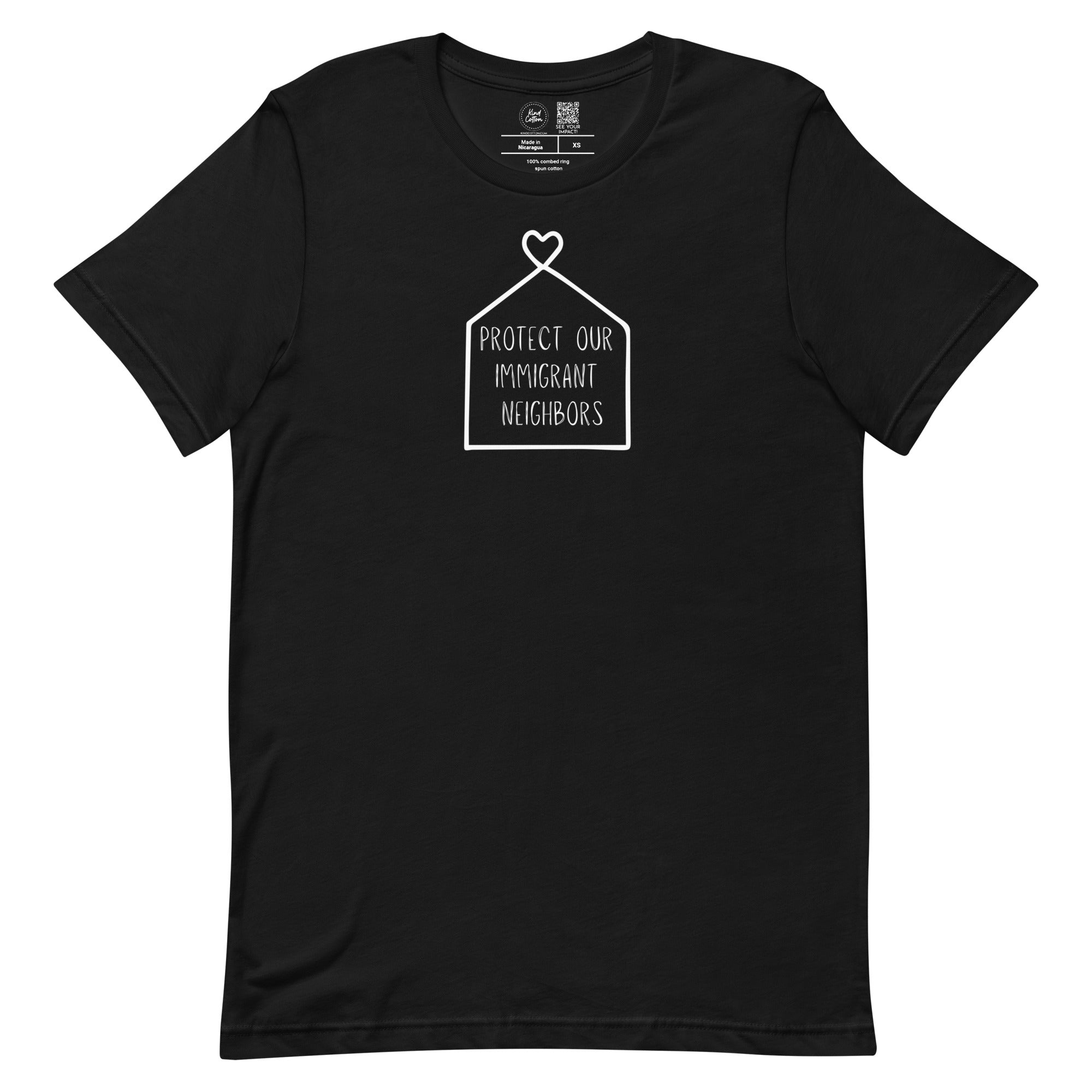 Shop Protect Our Immigrant Neighbors Classic Tee-Black at Ruby Joy Boutique, a Women's Clothing Store in Pickerington, Ohio