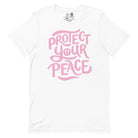 Shop Protect Your Peace Classic Tee-White at Ruby Joy Boutique, a Women's Clothing Store in Pickerington, Ohio