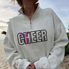Shop Quarter-Zip Embroidered Sports Sweatshirt - Additional Sports-S at Ruby Joy Boutique, a Women's Clothing Store in Pickerington, Ohio