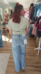 Shop Quinny Wide Leg Jeans | Mica Denim-Jeans at Ruby Joy Boutique, a Women's Clothing Store in Pickerington, Ohio