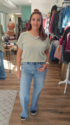 Shop Quinny Wide Leg Jeans | Mica Denim-Jeans at Ruby Joy Boutique, a Women's Clothing Store in Pickerington, Ohio