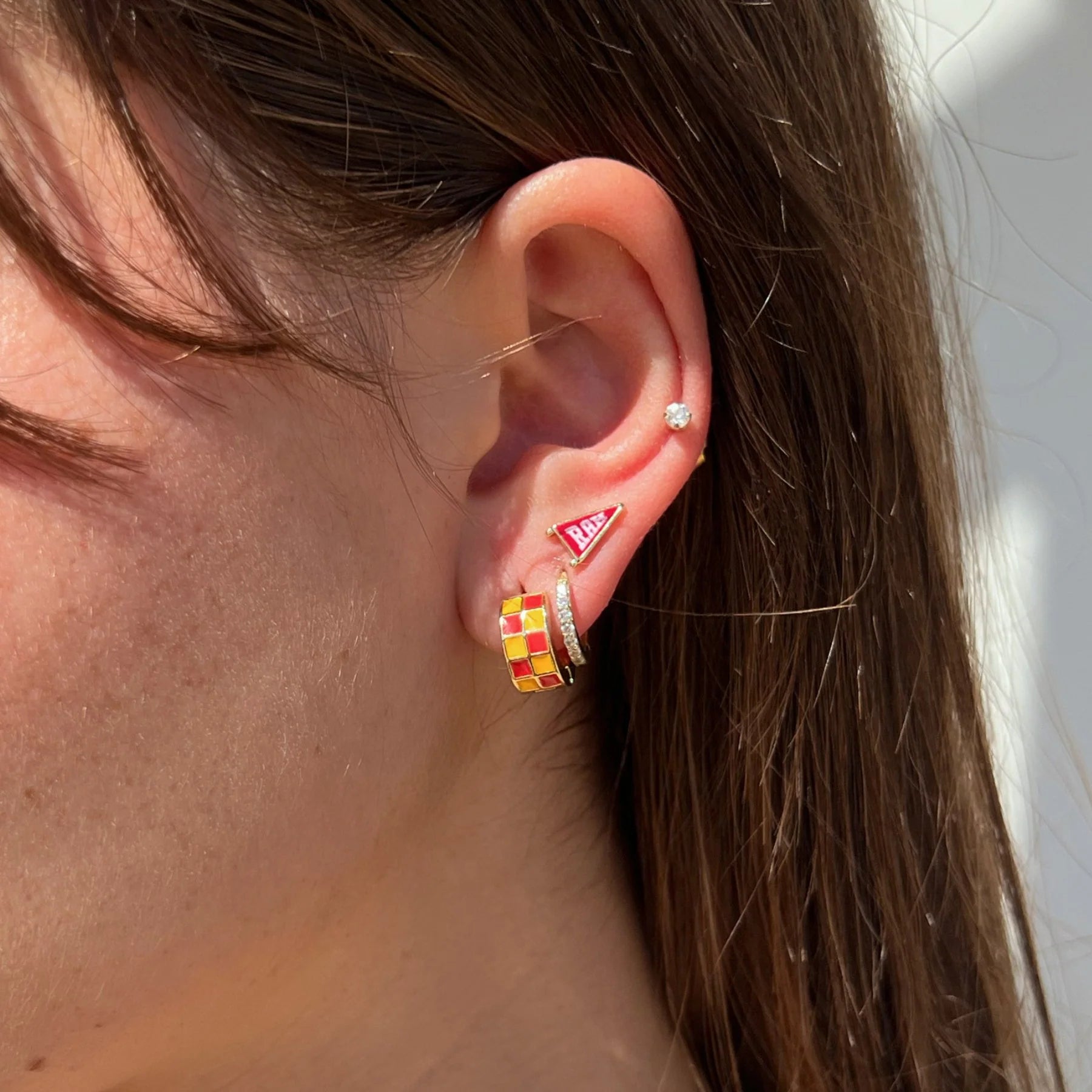 Shop RAH Pennant Studs- at Ruby Joy Boutique, a Women's Clothing Store in Pickerington, Ohio