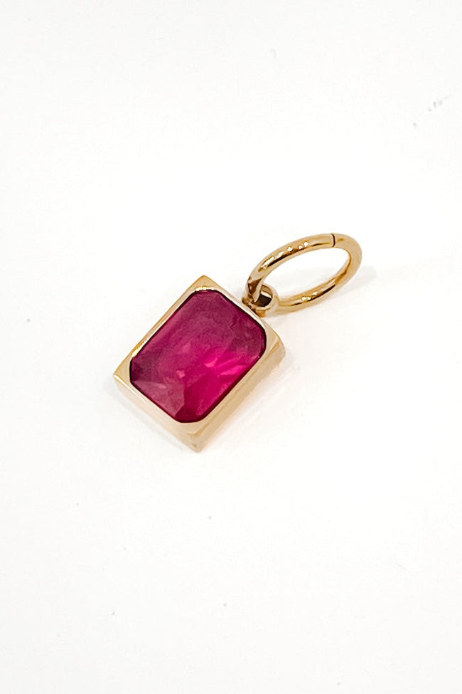 Shop Rectangle Birthstone Charms-Charms at Ruby Joy Boutique, a Women's Clothing Store in Pickerington, Ohio