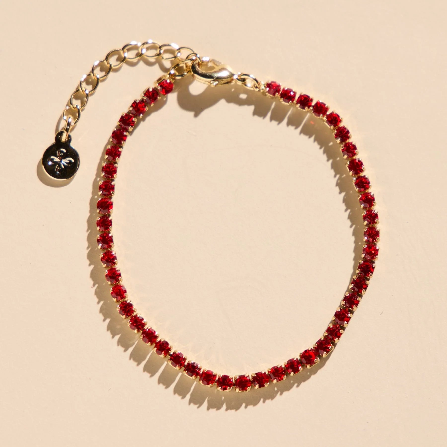 Shop Red Tennis Bracelet- at Ruby Joy Boutique, a Women's Clothing Store in Pickerington, Ohio