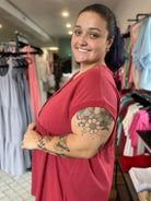 Shop Remy Babydoll Top-Shirts & Tops at Ruby Joy Boutique, a Women's Clothing Store in Pickerington, Ohio