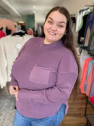 Shop Renee Puff Sleeve Sweater-XL at Ruby Joy Boutique, a Women's Clothing Store in Pickerington, Ohio