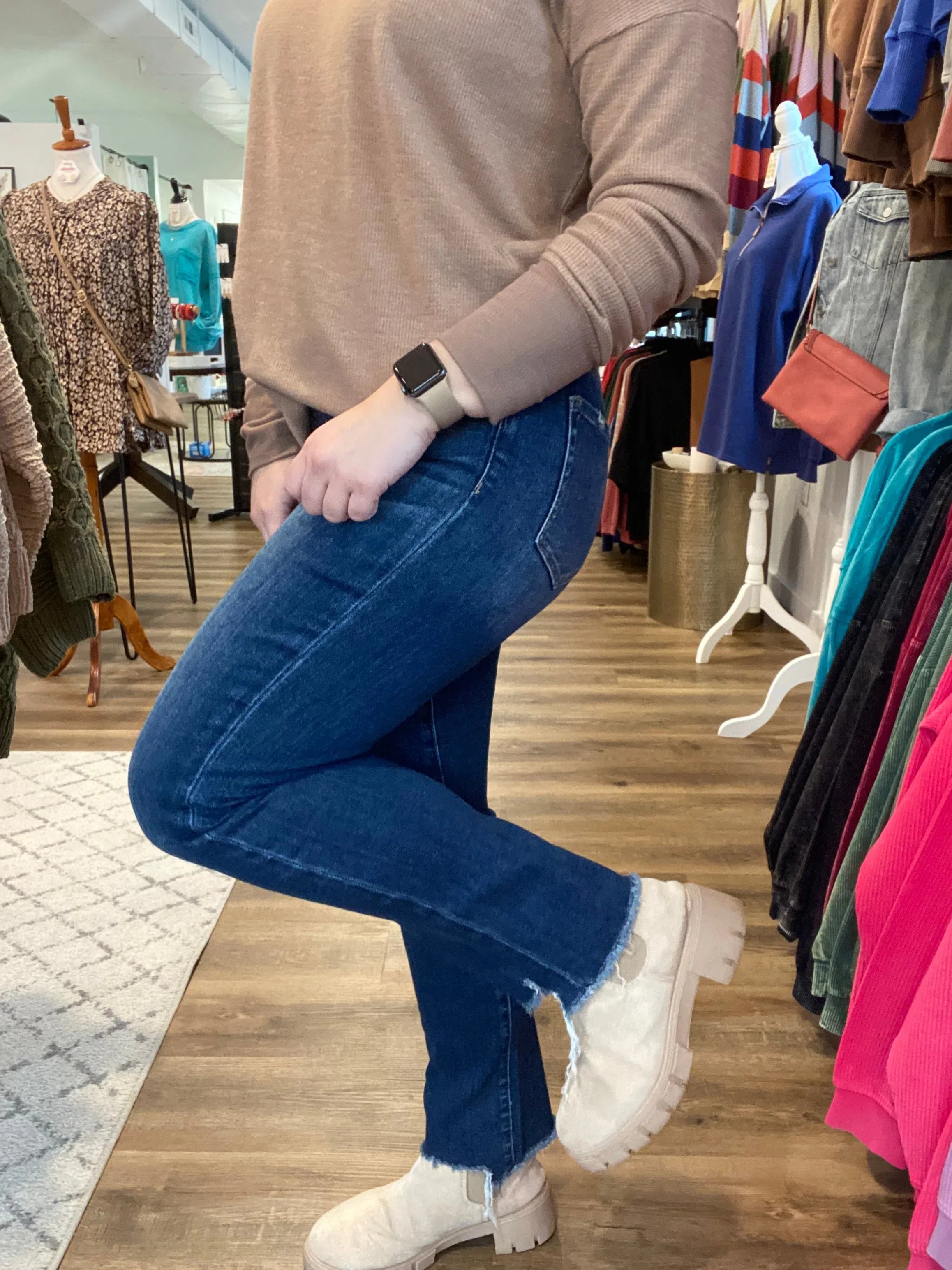Shop Restocked! Harlow Straight Leg Jeans | Mica Denim-Denim at Ruby Joy Boutique, a Women's Clothing Store in Pickerington, Ohio