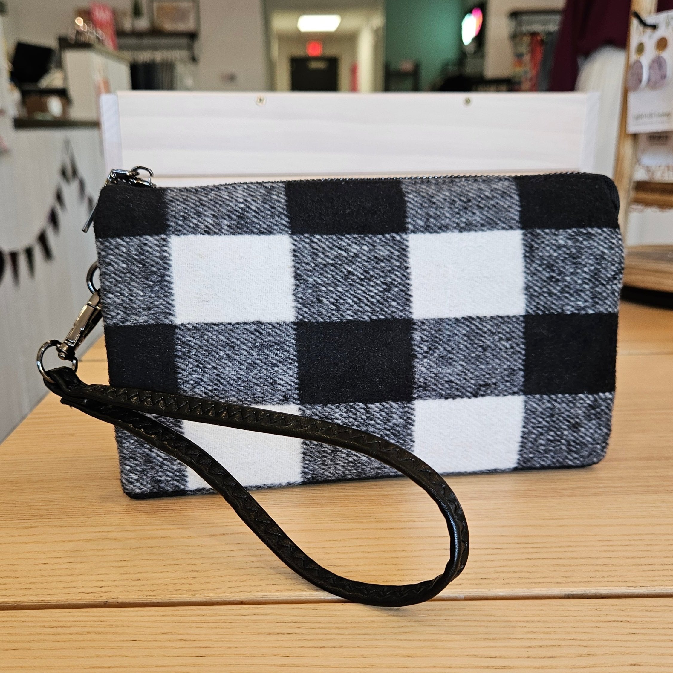 Shop Riley Crossbody/Wristlet Buffalo Plaid Flannel-Purse at Ruby Joy Boutique, a Women's Clothing Store in Pickerington, Ohio