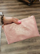 Shop Riley Crossbody/Wristlet Purses-Metallic Pink at Ruby Joy Boutique, a Women's Clothing Store in Pickerington, Ohio