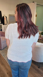 Shop Rosalie Scalloped Sweater- at Ruby Joy Boutique, a Women's Clothing Store in Pickerington, Ohio