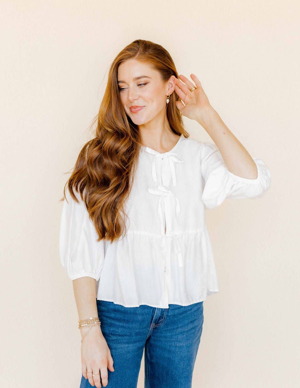 Shop Sadie Bow Screwback Stud Earrings- at Ruby Joy Boutique, a Women's Clothing Store in Pickerington, Ohio