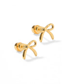 Shop Sadie Bow Screwback Stud Earrings- at Ruby Joy Boutique, a Women's Clothing Store in Pickerington, Ohio