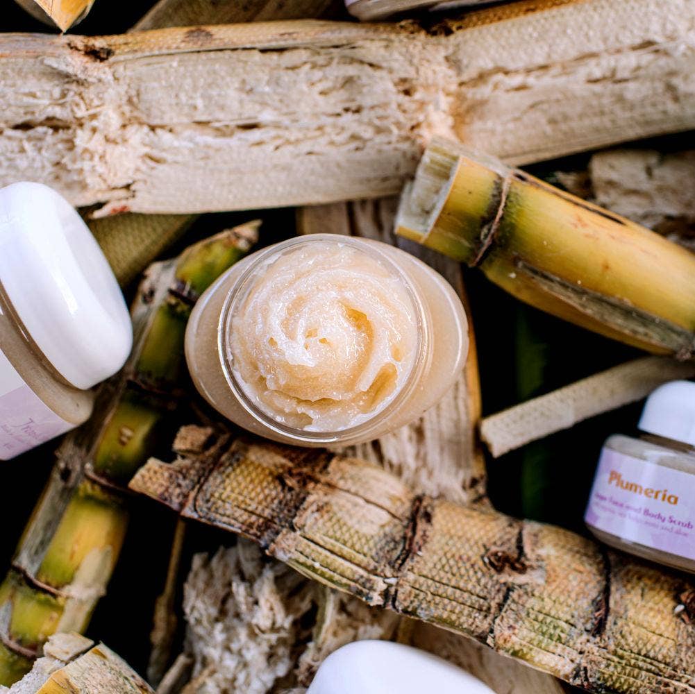 Shop Sandalwood Hawaiian Cane Sugar Body Scrub- at Ruby Joy Boutique, a Women's Clothing Store in Pickerington, Ohio