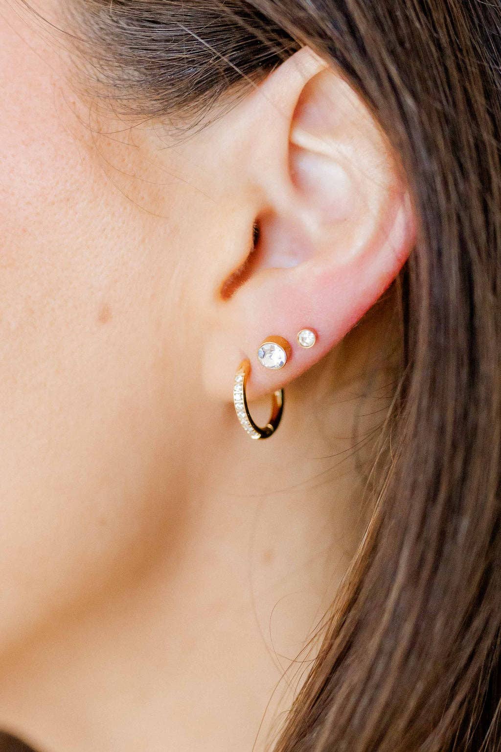 Shop Scarlett Huggie Hoop Earrings - 12mm- at Ruby Joy Boutique, a Women's Clothing Store in Pickerington, Ohio